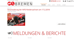 Desktop Screenshot of npd-bremen.de