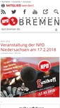 Mobile Screenshot of npd-bremen.de