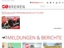Tablet Screenshot of npd-bremen.de